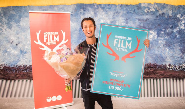 Niels Bourgonje met ‘Skógafoss’ winnaar filmkick competitie noordelijk film festival